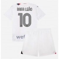 AC Milan Rafael Leao #10 Bortadräkt Barn 2023-24 Kortärmad (+ Korta byxor)